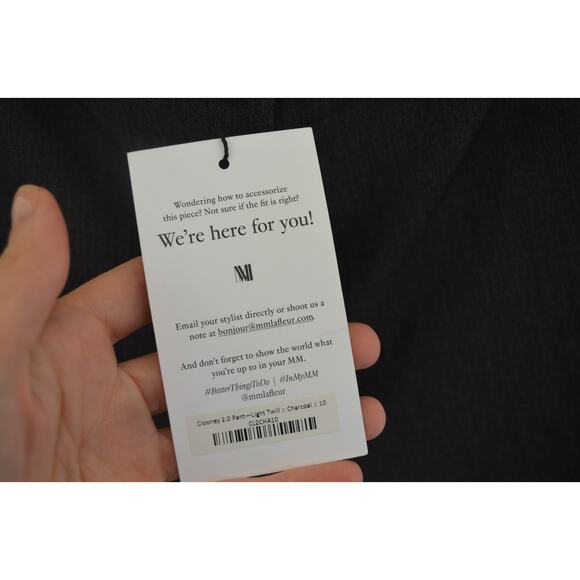 MM Lafleur Clooney 2.0 Pant Light Twill Charcoal Size 10 - Picture 6 of 6